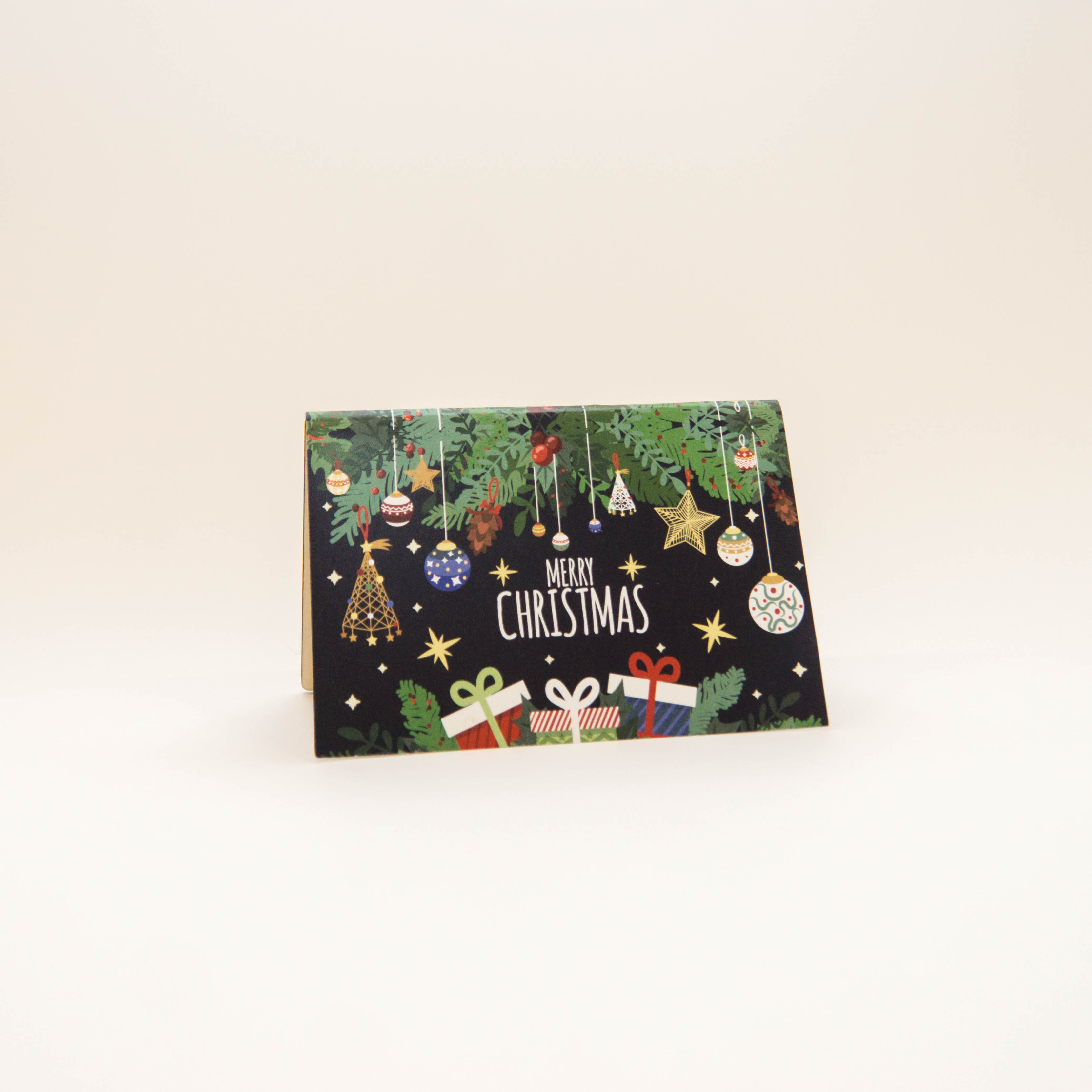6 Biglietti Di Natale Artistici Ling Design - Illustrazione Vigilia Di Natale Con Luci - Sostengono Marie Curie, Oxfam, NSPCC